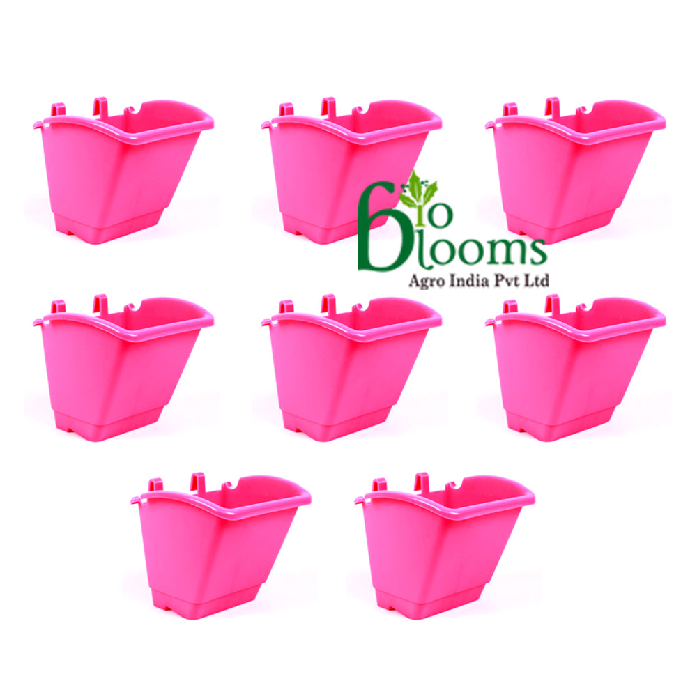 Vertical  garden M2 model Wall Hanging hook Pots set of 4 pcs
