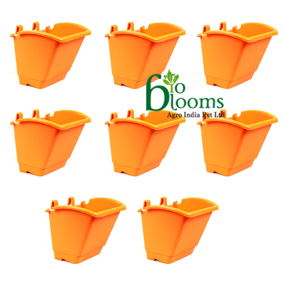 Vertical  garden M2 model Wall Hanging hook Pots set of 4 pcs