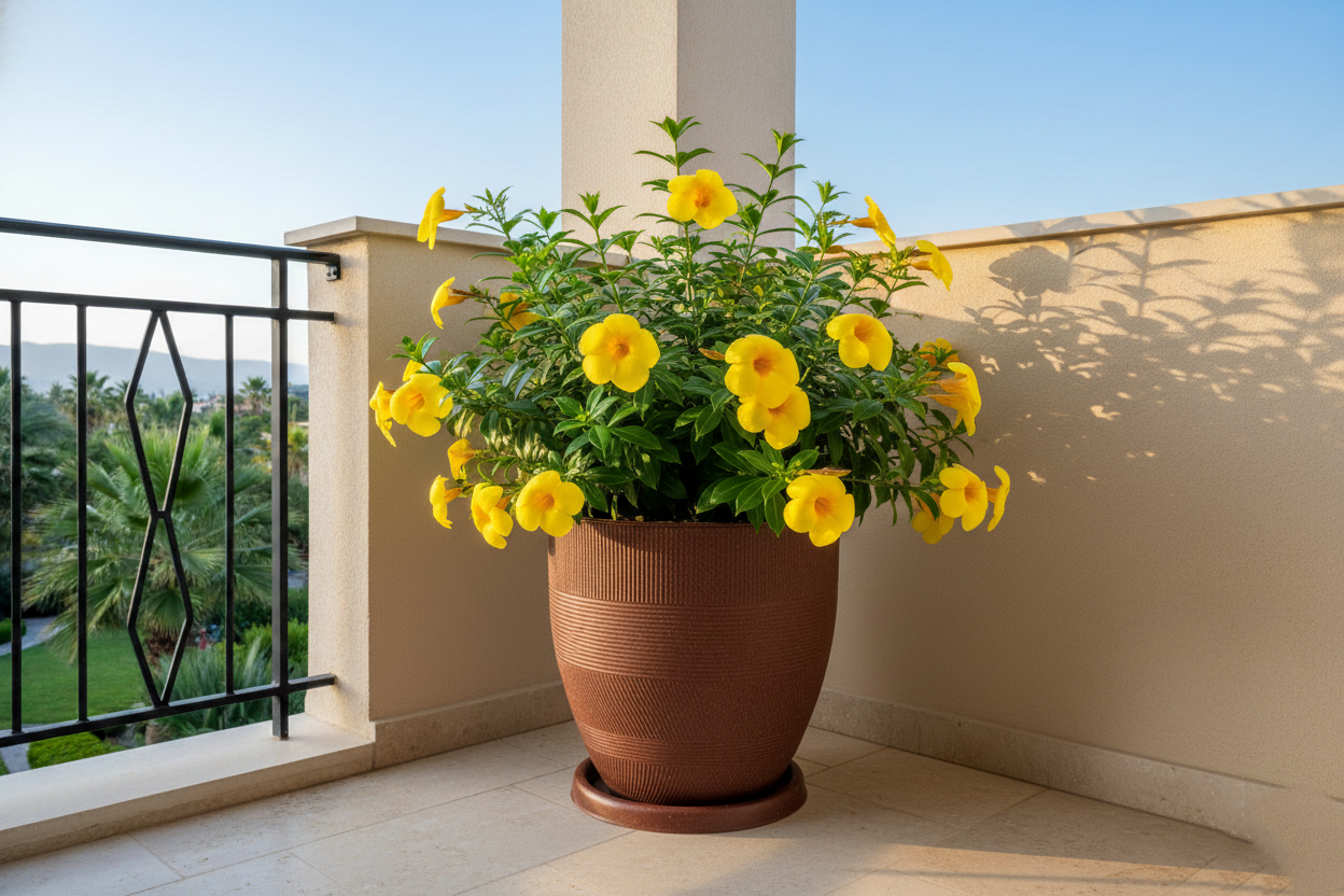 Linear Planters - Modern Decorative Garden Planter Pot with Saucer, Textured Design - Pack of 1