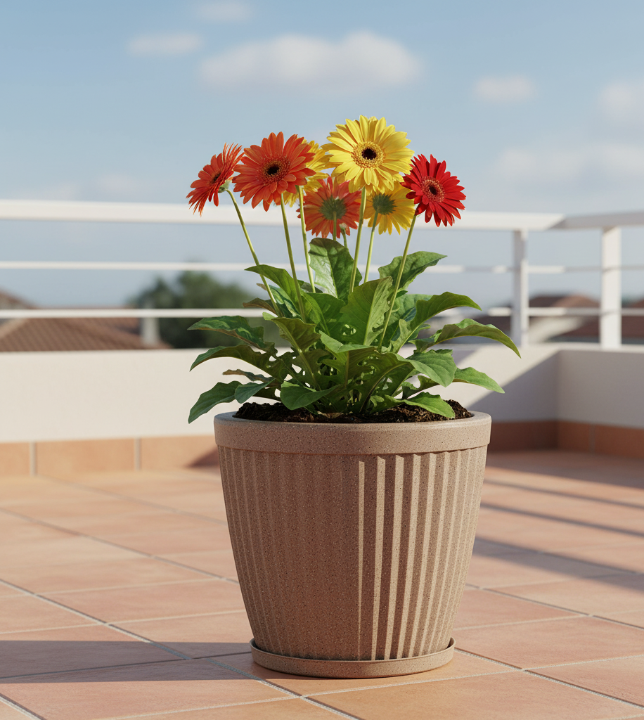 Paris Round Planters with Trays - Garden's Need
