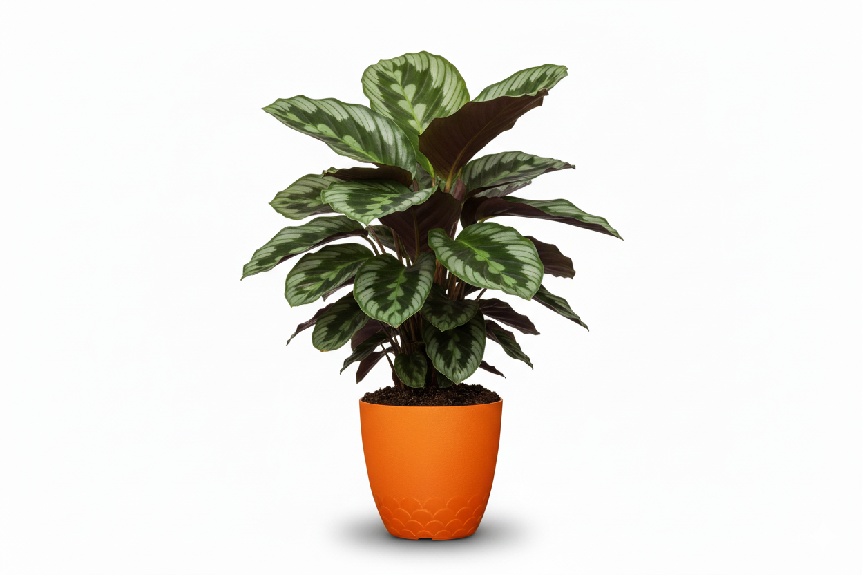 Flora Pot - Decorative Plastic Planter Pot with Scalloped Pattern, Indoor & Outdoor Garden Container - Pack Of 2