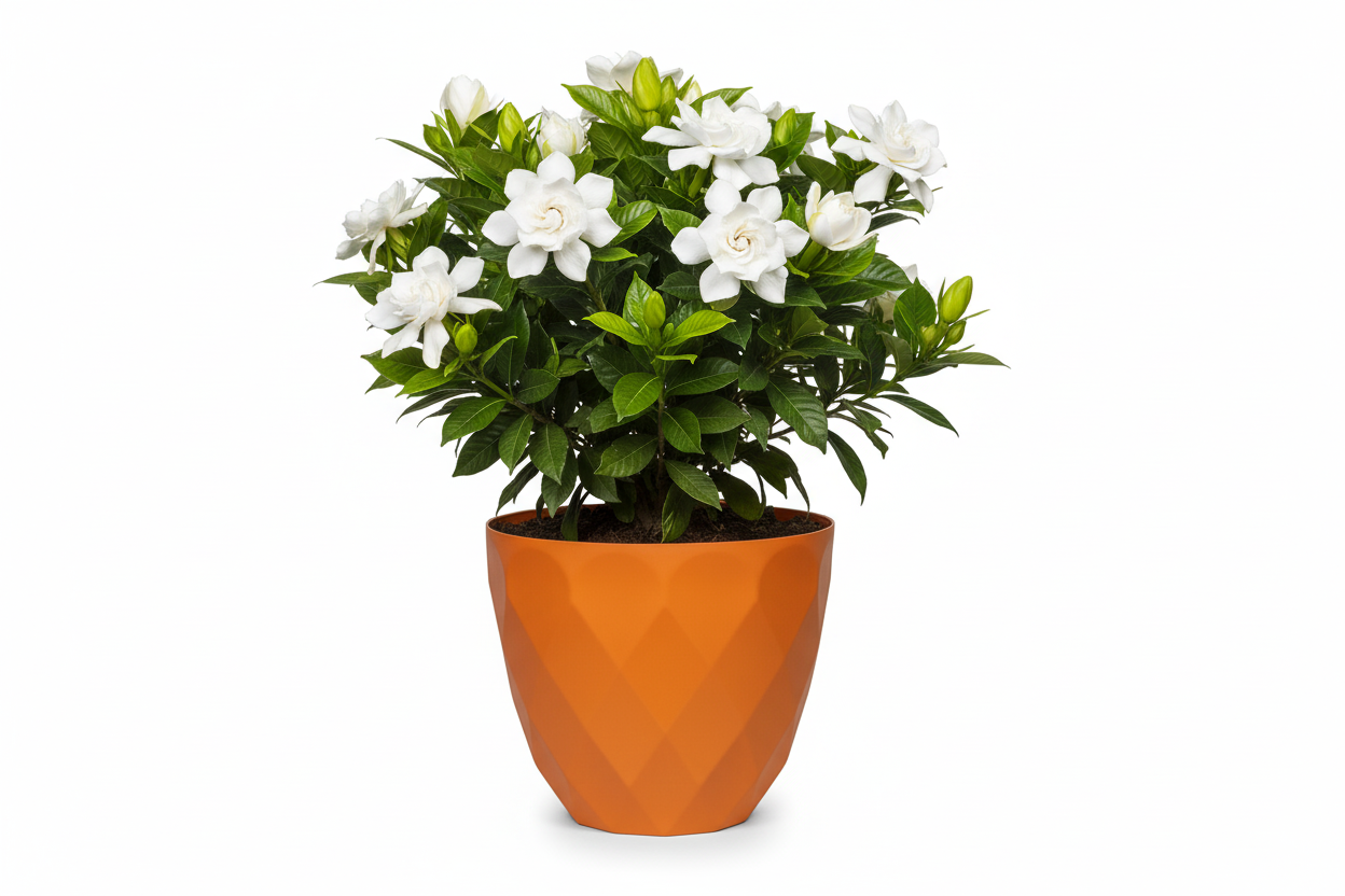 Sapphire Pot - Modern Geometric Decorative Planter Pot, Diamond Pattern Design, Plastic, Indoor & Outdoor Plant Container - Pack of 2