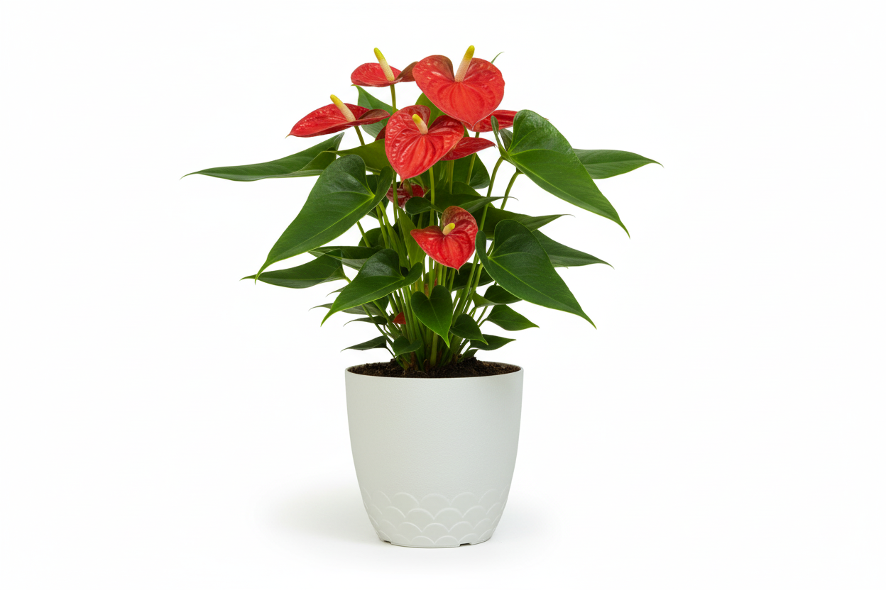 Flora Pot - Decorative Plastic Planter Pot with Scalloped Pattern, Indoor & Outdoor Garden Container - Pack Of 2