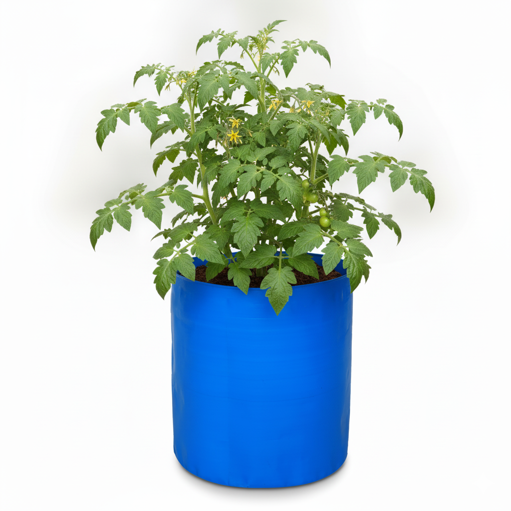 Blue HDPE Growbags 350GSM Combo 9InX9In and 12InX12In