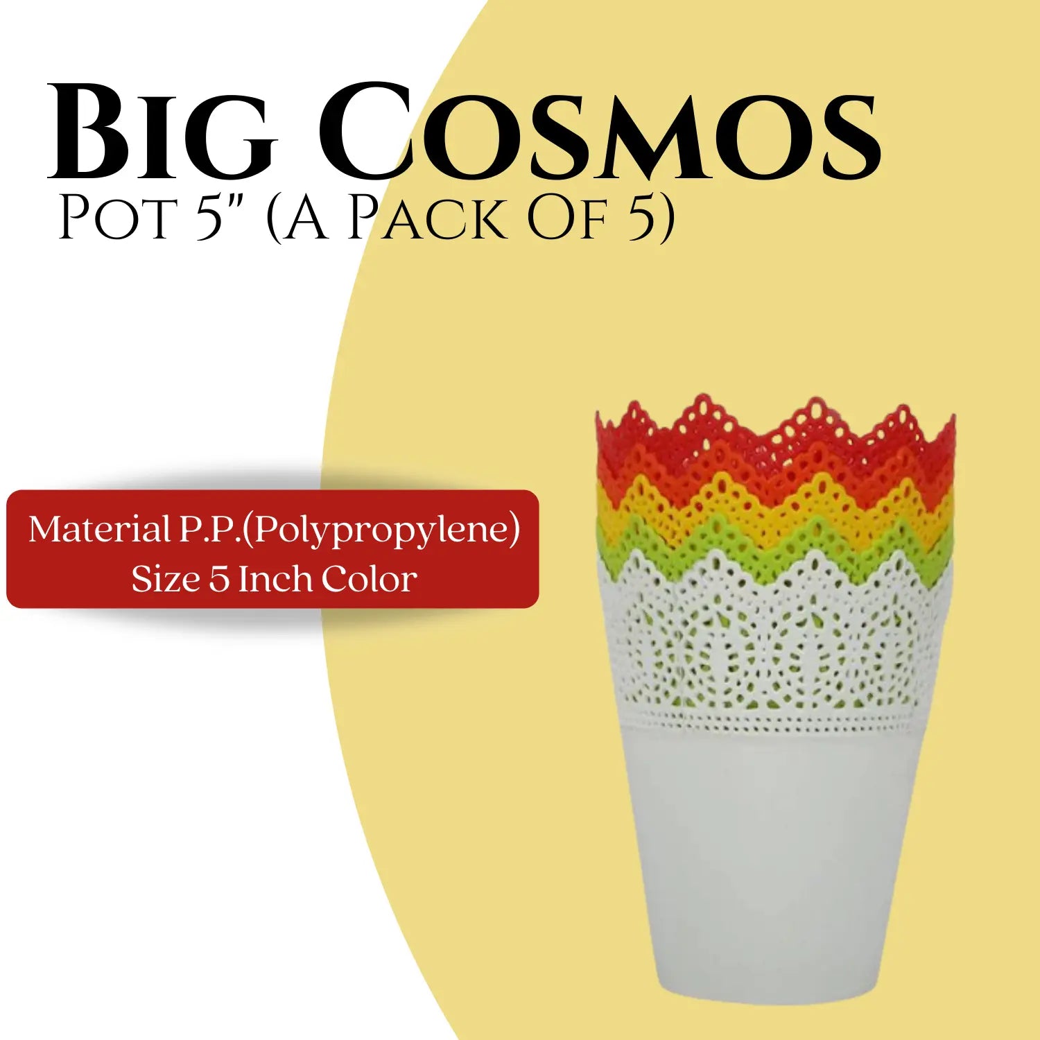 Big Cosmos Pot 5" (A Pack of 5)