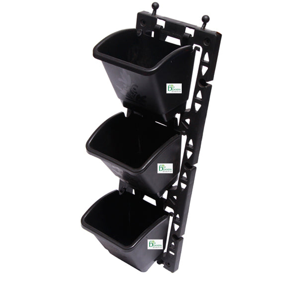 Home Garden Vertical panel set M2 model (Black) set of 4 panel + 12 pots /No courier only in parcel service