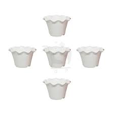 Blossom Flower Pots  (4 Inch Pack of 5)