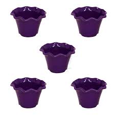 Blossom Flower Pots  (4 Inch Pack of 5)