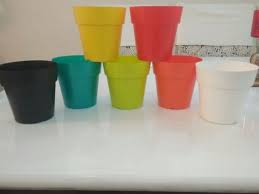 Cone Pot - 4" planters for Plants. Rich Look- decorative for Garden and Home improvement (Set of 5)