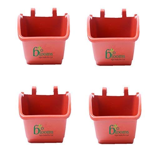 Vertical  garden M2 model Wall Hanging hook Pots set of 4 pcs