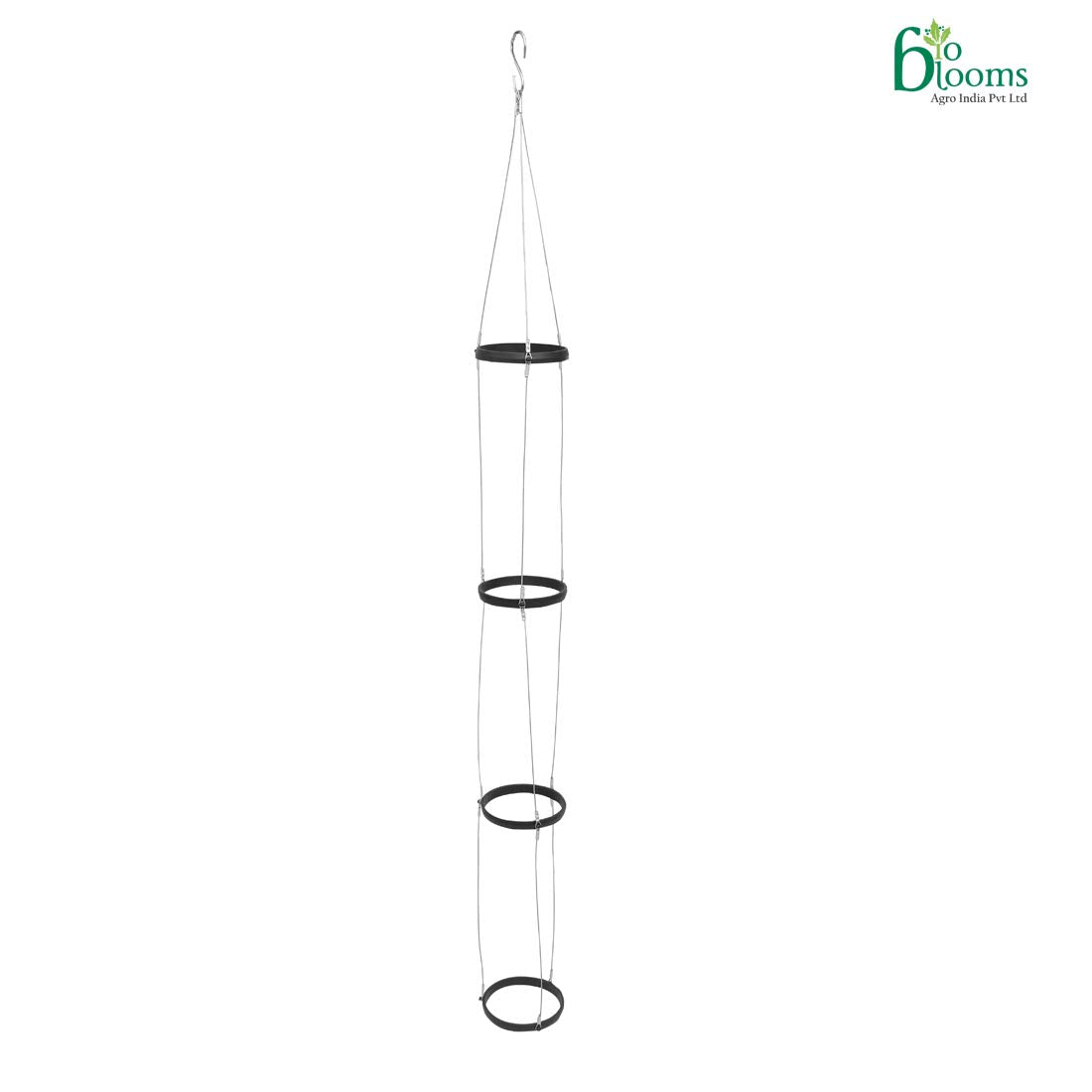 Self Watering Hanging Pot with coverd Metal Chains and self Watering Insert 4 pots in 1 Hanger Set